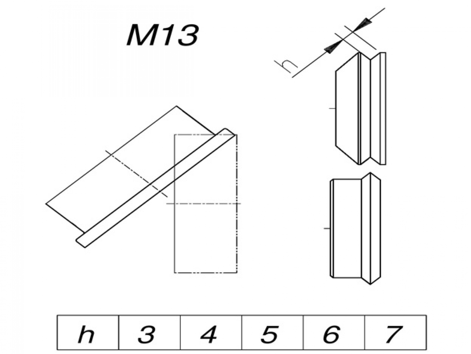 Tvarovací kolečka M13-h