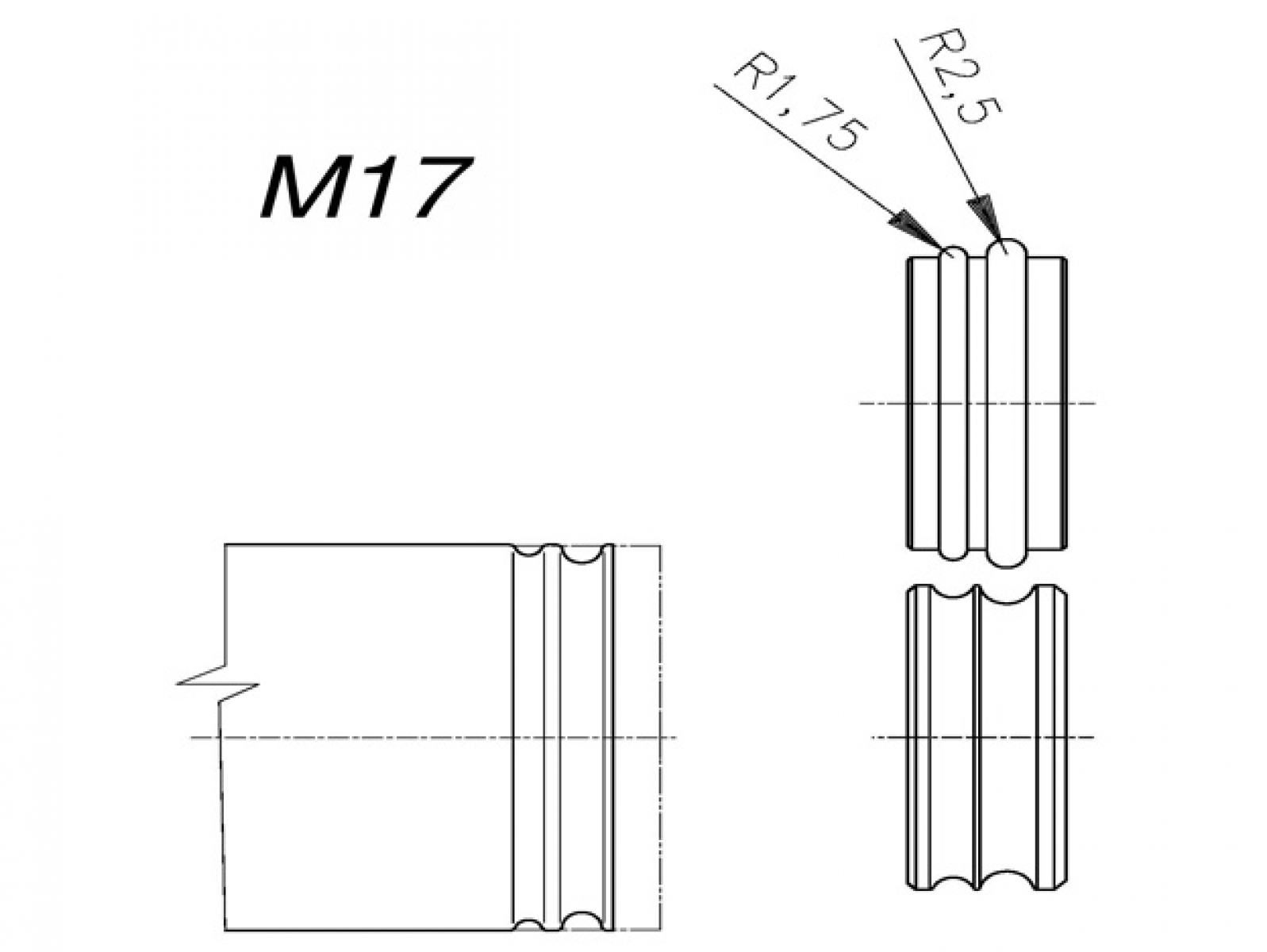 Tvarovací kolečka M17