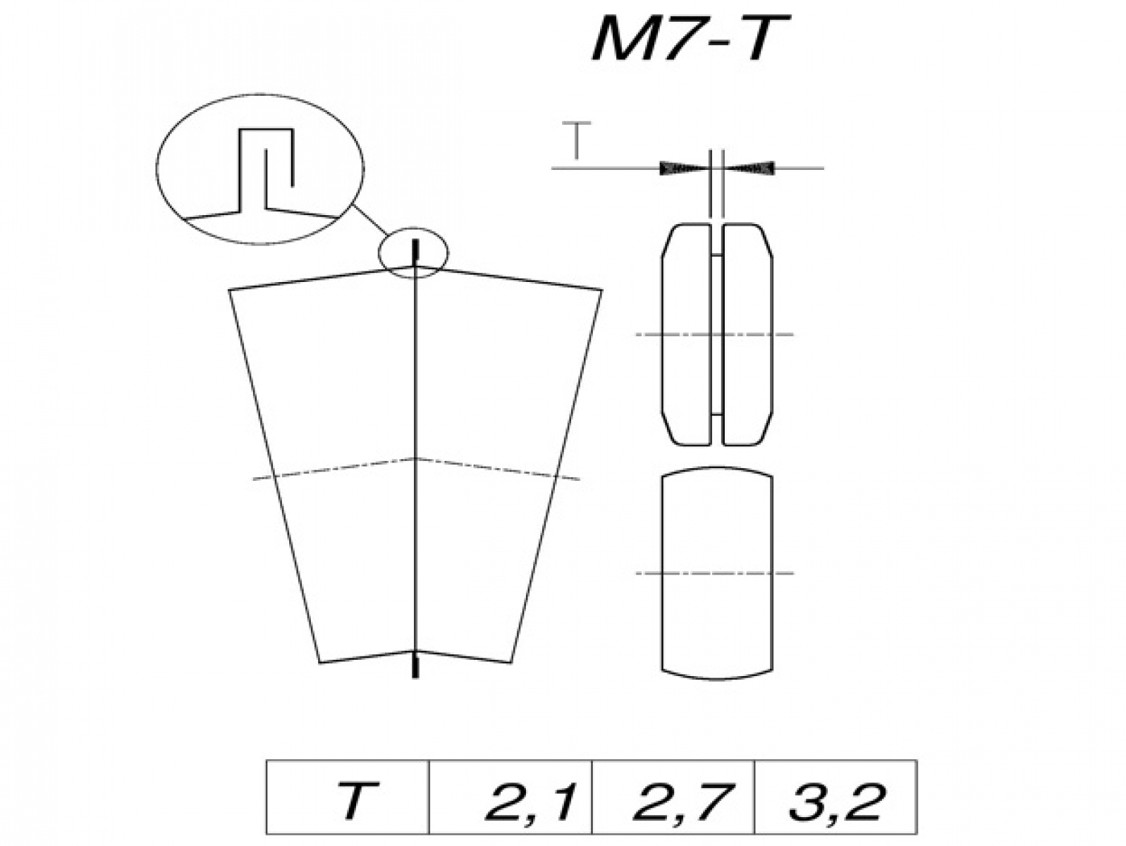 Tvarovací kolečka M7-T