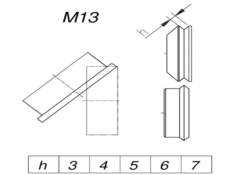 Tvarovací kolečka M13-h