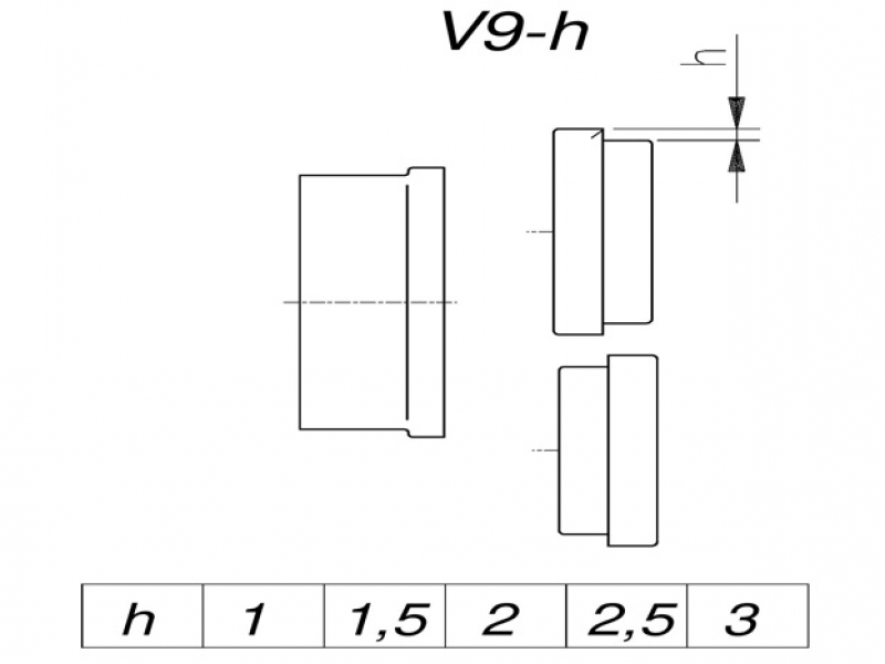 Tvarovací kolečka V9-h