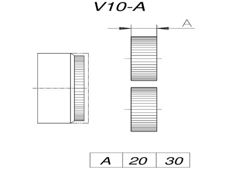 Tvarovací kolečka V10-A