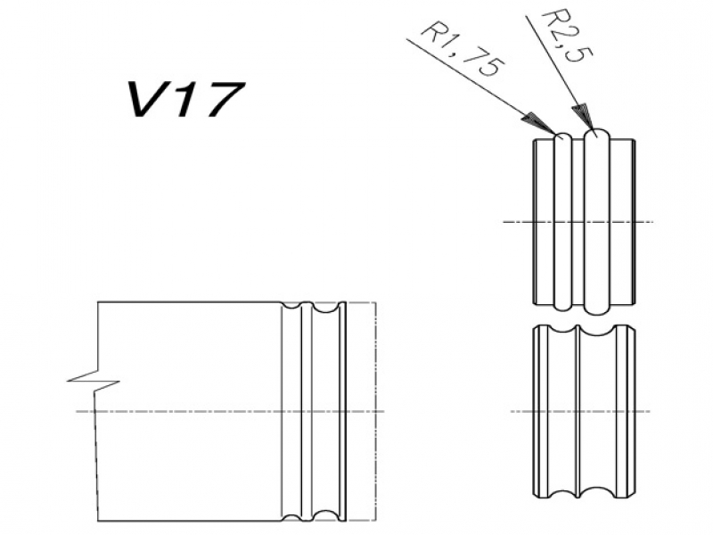 Tvarovací kolečka V17