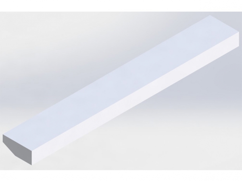 Pravítko dolní ROZ (E) 3000/1,2