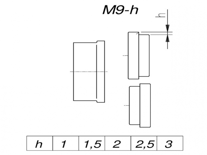 Tvarovací kolečka M9-h